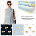 Printed Dynamic Egg-Breaking Design Polyester Garment Fabric